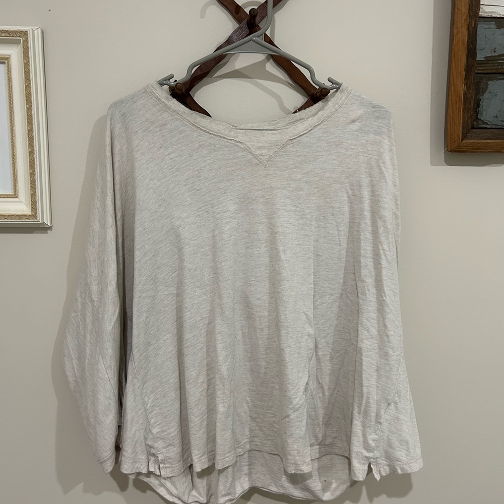 Aerie cream Boxy tshirt